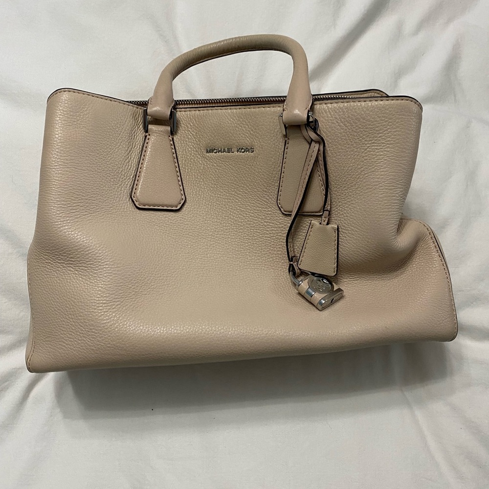 Michael Kors Camille Ballet Leather Satchel